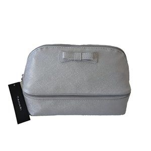 NWT Tahari Doubpe Decker Dome Traveller Makeup Bag